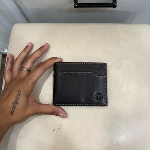 Timberland Men’s Genuine Leather Dark Brown Bifold Wallet